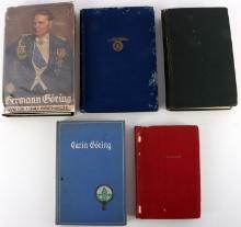 LOT OF 5 WWII GERMAN BOOKS GORING AND MEIN KAMPF