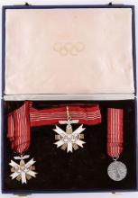 WWII GERMAN CASED BERLIN OLYMPIC MEDALS