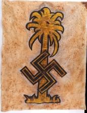 WWII DAK DESERT AFRIKA KORP CANVASS FLAG