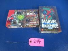 2 SEALED BOXES OF MARVEL TRADING CARDS