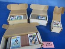 4 BOXES FOOTBALL CARDS 87,88,85 & 90