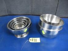 11 PC. STAINLESS  BOWLS