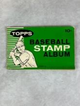 1961 Topps Stamp Album with 93 stamps - including Mantle, Mays, Aaron