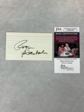 Roger Staubach Signed 3 x 5 Index Card- JSA