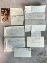 Virgil Trucks, Johnny Schmitz, and Don Kolloway Signed Letters and Photos