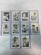 (10) Signed Bowman Reprint Cards with HOFers