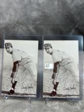 Lot of 2  1947-66 Sandy Koufax Exhibit Cards-Stat Back