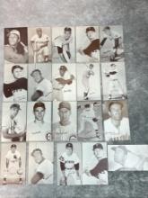 Lot of 20 1947-66 Exhibit Cards- All Stat Backs