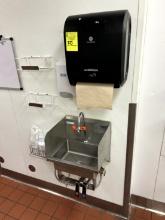 Stainless Hand Sink w/ Paper Towel, Soap Dispenser