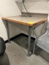 Wall Mounted Table W/ Metal Front Legs