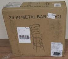 29" Metal Bar Stool (New and Unassembled)