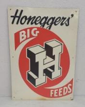 SST Embossed,  Honeggers Big H Feed Sign