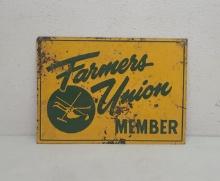 SST Embossed,  Farmers Union Sign