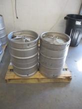 LOT-(2) 1/2 BBL KEGS-MAY HAVE RESIDUAL CONTENTS