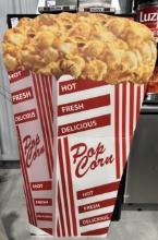 (2) Life Size Stand Up Cutouts - Film Clapper and Popcorn