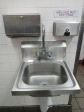 S/S Wall Mount Hand Sink W/ Soap Dispencer