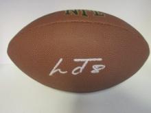 Lamar Jackson of the Baltimore Ravens signed autographed brown full size football AAA COA 602