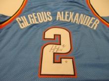 Shai Gilgeous-Alexander of the OKC Thunder signed autographed basketball jersey PAAS COA 340