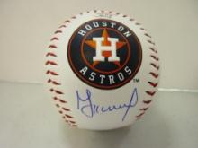 Jose Altuve of the Houston Astros signed autographed logo baseball PAAS COA 118