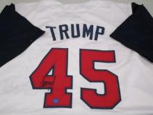 Donald Trump POTUS President signed autographed baseball jersey TAA COA 138