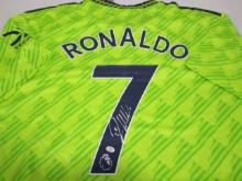 Cristiano Ronaldo of Manchester United signed autographed soccer jersey PAAS COA 747