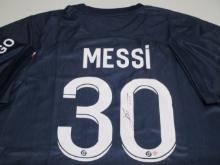 Leo Messi of Paris Saint Germain signed autographed soccer jersey PAAS COA 281