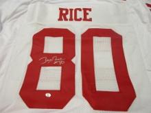 Jerry Rice of the San Francisco 49ers signed autographed football jersey PAAS COA 740