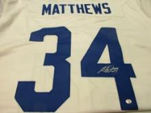 Auston Mathews of the Toronto Maple Leafs signed autographed hockey jersey PAAS COA 514