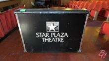 "The Star Plaza Theatre" Mobile Bar W/Ice Bin 60"