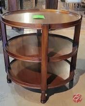 NEW Indonesia Hand Carved Mahogany End Table 27"