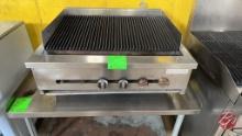 Saturn Stainless Natural Gas Char-Broiler Griddle