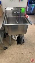 S.S.P Stainless Veggie Sink Approx: 25"x26"x38"