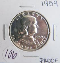 1959- Franklin Half Dollar