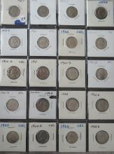 Page of 20) 1957- 1968D- Jefferson Nickels