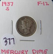 1937-S Mercury Dime