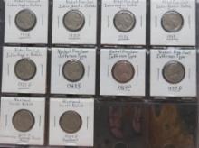 (10)- Buffalo & Jefferson Nickels