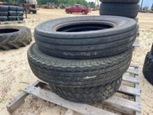 (1) 7.50-20 TIRE ONLY (1) 31X11.50R15 TIRE & RIM
