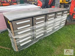 New Steelman 20ft drawer work bench