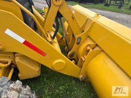 Cat 420F2 tractor-loader-backhoe, cab, heat, A/C, extend-a-hoe, coupler, 3485 hrs - Municipal