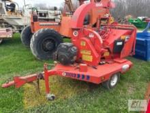 Morbark 2060-D Cyclone tow behind wood chipper with Kohler gas engine, accepts 6in logs