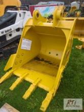 New Teran Bucket 36" (0.55 cu. m) for KOMATSU PC160 70mm Pin with Reinforcement Plates and 5HD Tips,