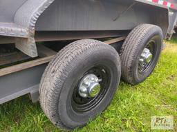 2021 PJ tandem axle dump trailer, 14ft, low pro deck height, tarp kit, toolbox, Monster jack, 7K