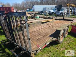 20ft tandem axle trailer, ramp - Bill of Sale Only