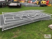 14X 6 x 12 chain link fence panels with feet