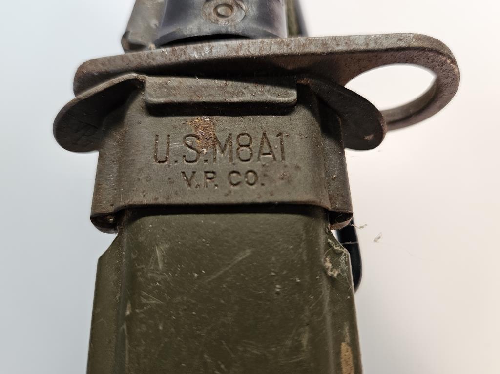 U.S. M6 Bayonet & M8A1 Scabbard from Vietnam Era