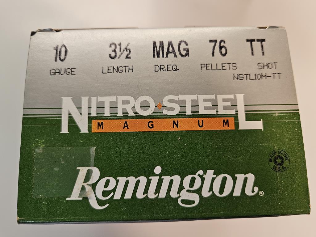 2 Remington Nitro Steel 25 Shell Boxes 10 Gauge