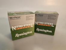 2 Remington Nitro Steel 25 Shell Boxes 10 Gauge