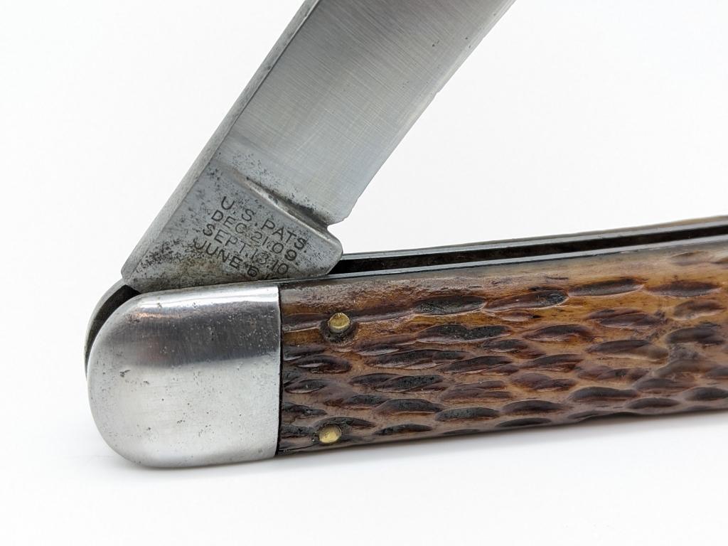 1909-16 Schrade Cut Co Jig Bone Switchblade Knife