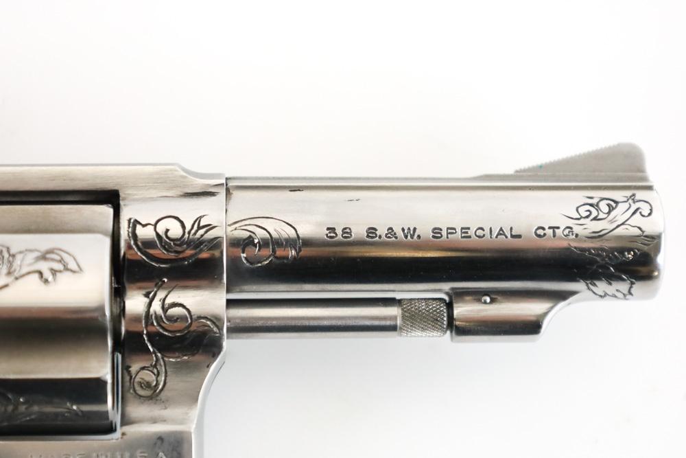 Smith & Wesson Mod 60 No-Dash .38 Engraved Revolve