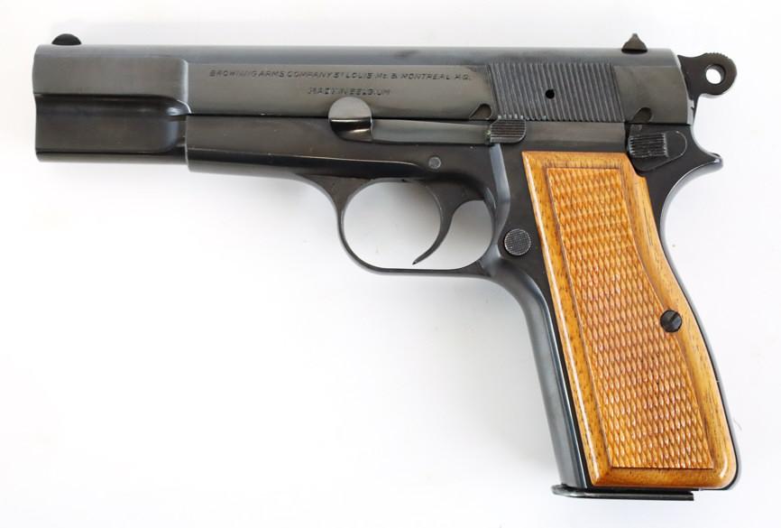 Belgian Browning Hi-Power 9mm Semi Auto Pistol